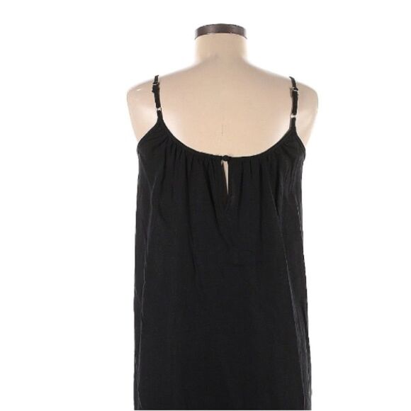 Wat. The Brand Black Cami Linen Blend Word Art Maxi Dress Size 6 - Picture 6 of 11